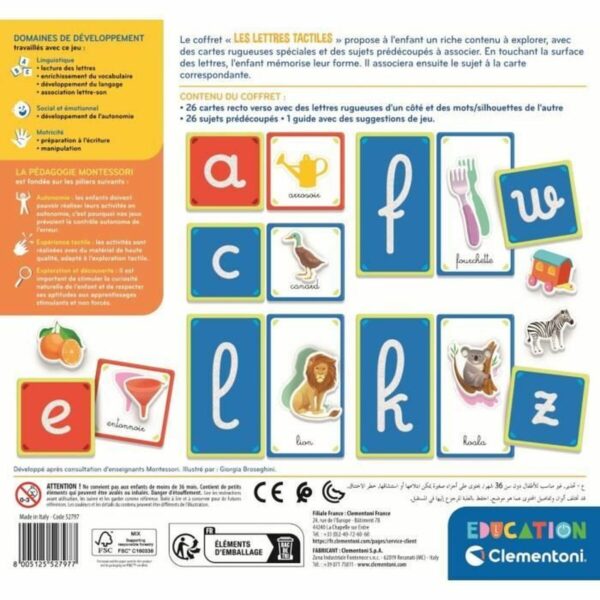Educational Game Clementoni Les lettres tactiles (FR) - Image 2