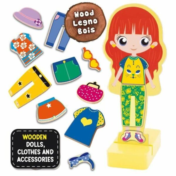 Educational Game Lisciani Giochi Magnetic Fashion Doll (FR) - Image 2