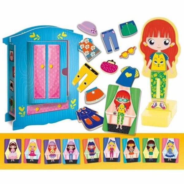 Educational Game Lisciani Giochi Magnetic Fashion Doll (FR) - Image 4