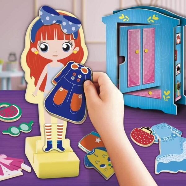 Educational Game Lisciani Giochi Magnetic Fashion Doll (FR) - Image 5