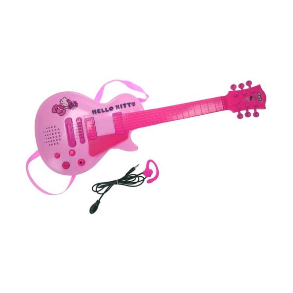 Baby Guitar Hello Kitty Electronics Microphone Pink - Image 2