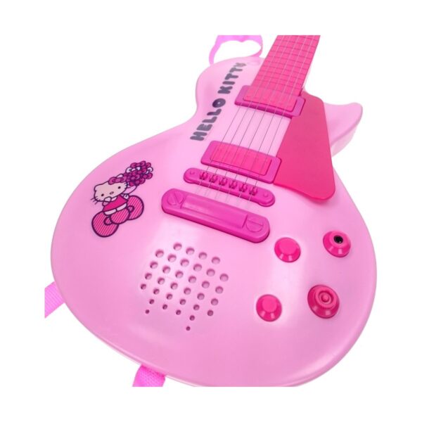 Baby Guitar Hello Kitty Electronics Microphone Pink - Image 3