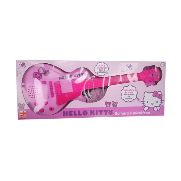 Baby Guitar Hello Kitty Electronics Microphone Pink - Image 7