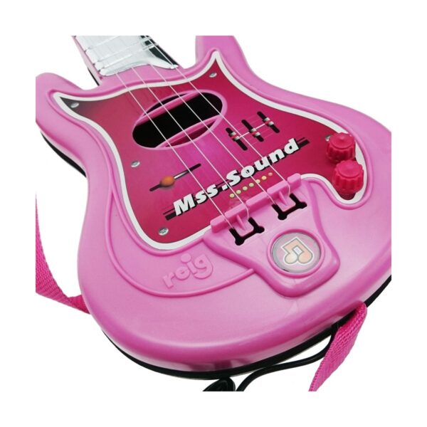 Baby Guitar Reig Microphone Pink - Image 3
