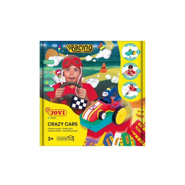 Modelling Clay Game Jovi Crazy Cars Racing Multicolour (1 Piece) - Image 3