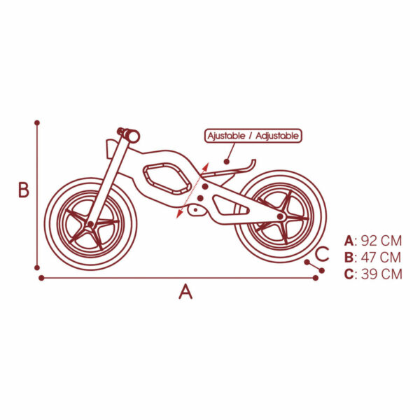 Children's Bike Woomax Classic 12" Without pedals - Image 3