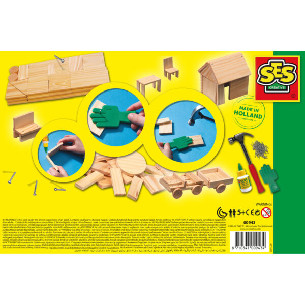 Playset SES Creative Joinery Workshop 57 Pieces - Image 3