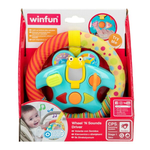 Steering wheel Winfun 16,5 x 16,5 x 2,5 cm (6 Units) - Image 5