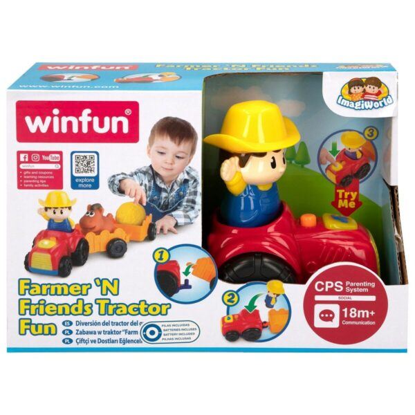 Toy tractor Winfun 5 Pieces 31,5 x 13 x 8,5 cm (6 Units) - Image 5