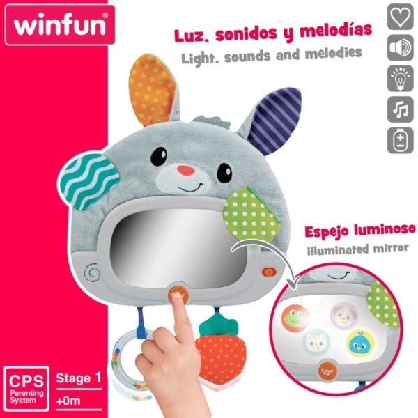 Baby toy Winfun Rabbit 25 x 35 x 2,5 cm (4 Units) - Image 3