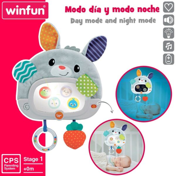 Baby toy Winfun Rabbit 25 x 35 x 2,5 cm (4 Units) - Image 4