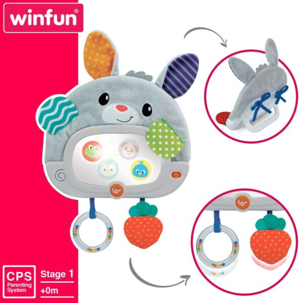 Baby toy Winfun Rabbit 25 x 35 x 2,5 cm (4 Units) - Image 5