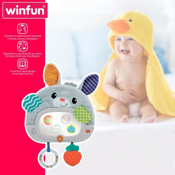 Baby toy Winfun Rabbit 25 x 35 x 2,5 cm (4 Units) - Image 6