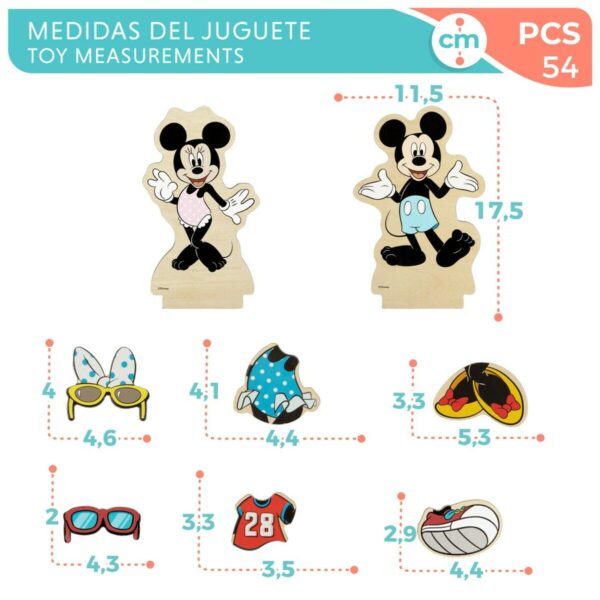 Figures Disney 54 Pieces 4 Units 11,5 x 17,5 x 1,2 cm - Image 7