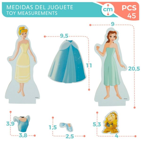 Figures Disney Princess 45 Pieces 4 Units 9 x 20,5 x 1,2 cm - Image 7
