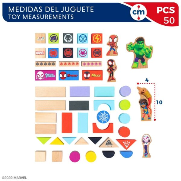 Playset Spidey Amazing Friends 50 Pieces 4 Units 8 x 9,5 x 1,5 cm - Image 6