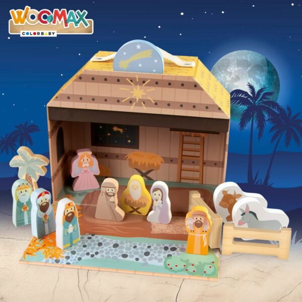 Christmas nativity set Woomax 15 Pieces 24,5 x 20,5 x 24,5 cm (6 Units) - Image 2