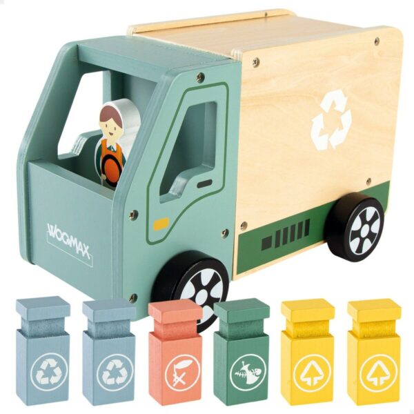 Garbage Truck Woomax Toy 8 Pieces 24 x 15 x 13,5 cm (4 Units) - Image 2