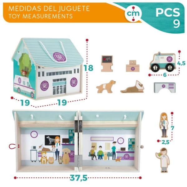 Playset Woomax Vet 9 Pieces 4 Units 19 x 18 x 19 cm - Image 7