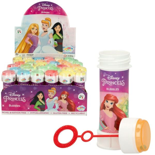 Bubble blower Disney Princess 60 ml 3,8 x 11,5 x 3,8 cm (216 Units) - Image 2