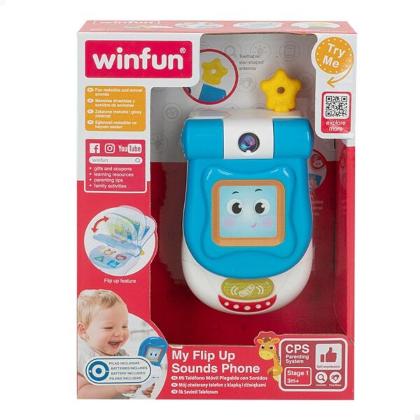 Toy telephone Winfun 7 x 13,5 x 4,1 cm (6 Units) - Image 4