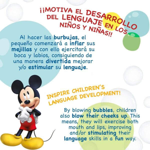 Bubble blower Mickey Mouse 60 ml 3,8 x 11,5 x 3,8 cm (216 Units) - Image 5