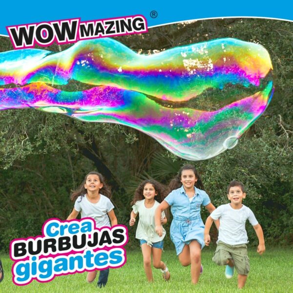 Soap bubble liquid WOWmazing 7,5 x 13,5 x 2 cm (20 Units) - Image 2