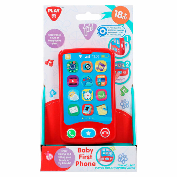 Toy telephone PlayGo Red 6,8 x 11,5 x 1,5 cm (6 Units) - Image 3