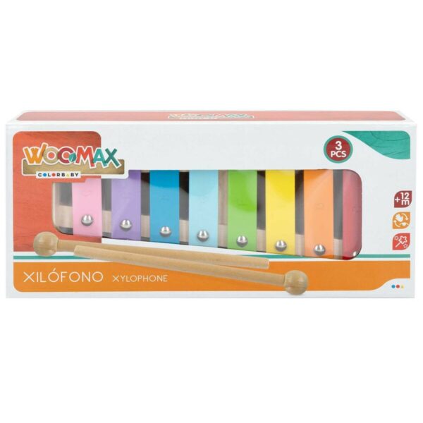 Xylophone Woomax Wood Metal 26 x 4,5 x 11,5 cm (6 Units) - Image 3