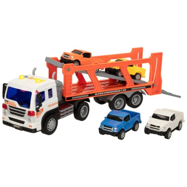 Truck Carrier and Friction Cars Speed & Go 37,5 x 12,5 x 10 cm (2 Units) - Image 2