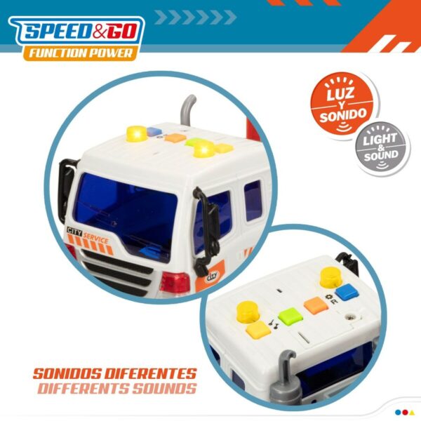 Truck Carrier and Friction Cars Speed & Go 37,5 x 12,5 x 10 cm (2 Units) - Image 4