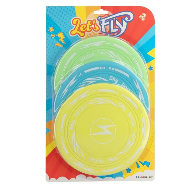 Frisbee Colorbaby Let's fly Flexible Ø 18,5 cm 3 Pieces 12 Units - Image 4