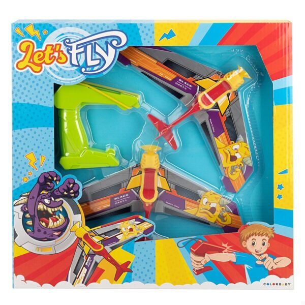 Aeroplane Colorbaby Let's Fly Launcher 14,5 x 3,5 x 25 cm (6 Units) - Image 2