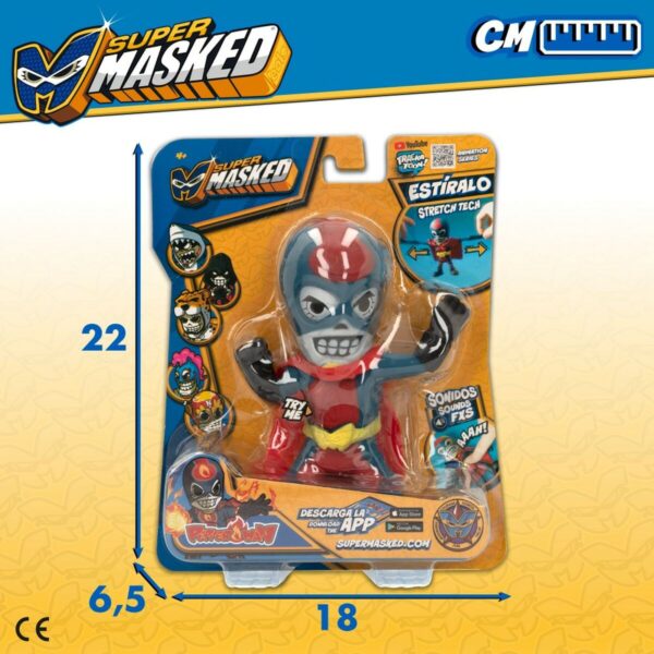 Action Figure Eolo Super Masked Pepper Man 14 x 15,5 x 5,5 cm Elastic (12 Units) - Image 6