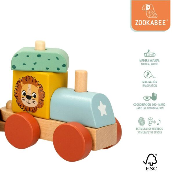 Train Woomax 33 x 11 x 7 cm animals (6 Units) - Image 4