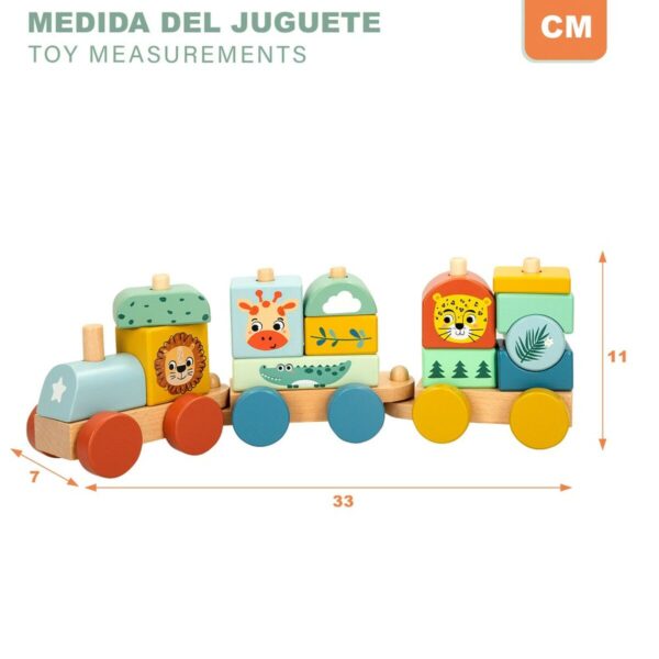 Train Woomax 33 x 11 x 7 cm animals (6 Units) - Image 5