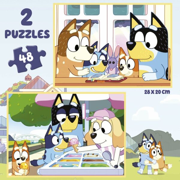 2-Puzzle Set Educa Bluey 48 Pieces - Image 3