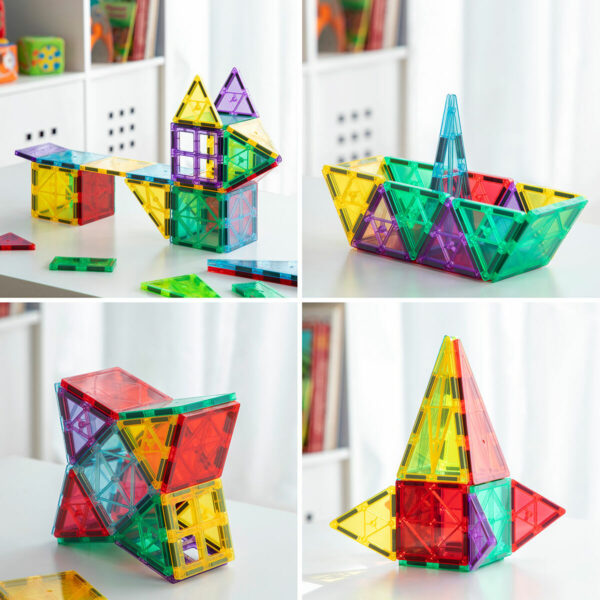 3D Magnetic Building Blocks Magoks InnovaGoods 57 Pieces - Image 2