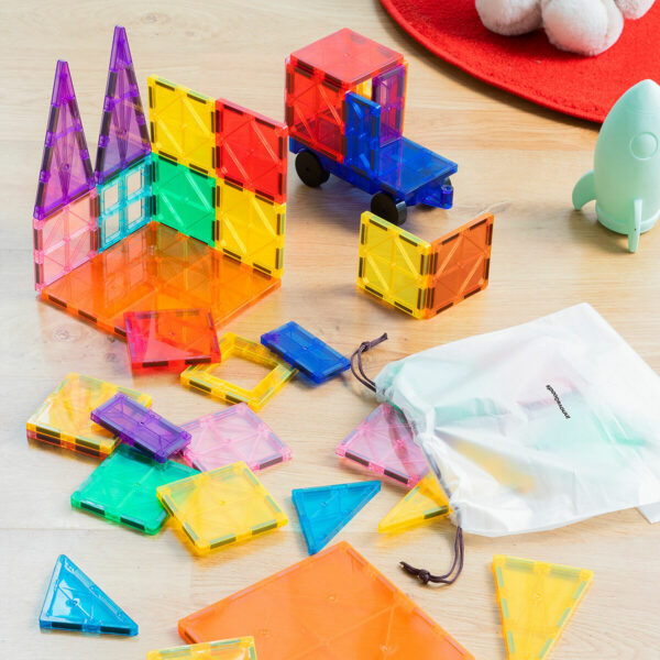 3D Magnetic Building Blocks Magoks InnovaGoods 57 Pieces - Image 3