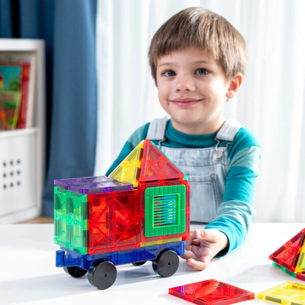 3D Magnetic Building Blocks Magoks InnovaGoods 57 Pieces - Image 4