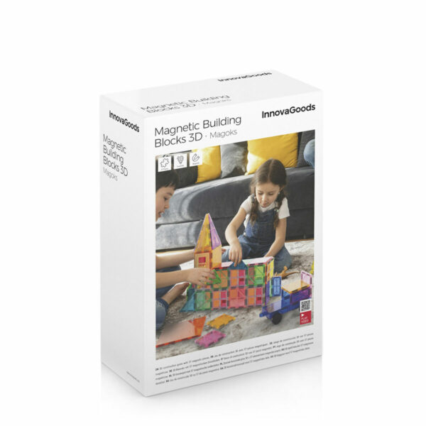3D Magnetic Building Blocks Magoks InnovaGoods 57 Pieces - Image 8
