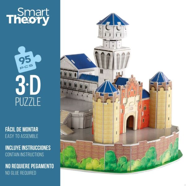 3D Puzzle Colorbaby New Swan Castle 95 Pieces 43,5 x 33 x 18,5 cm (6 Units) - Image 4