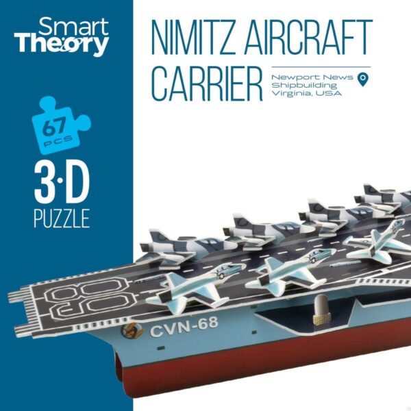 3D Puzzle Colorbaby Nimitz Aircraft carrier 67 Pieces 77 x 18 x 20 cm (6 Units) - Image 3