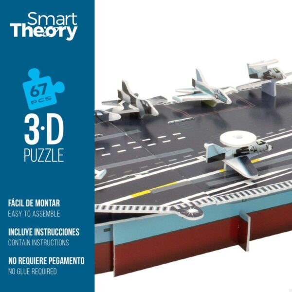 3D Puzzle Colorbaby Nimitz Aircraft carrier 67 Pieces 77 x 18 x 20 cm (6 Units) - Image 4