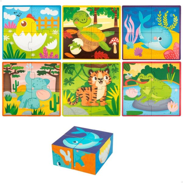 3D Puzzle Lisciani Giochi 22 x 23 x 1 cm animals 4 Pieces (6 Units) - Image 2