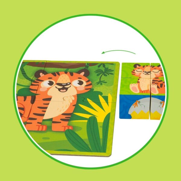 3D Puzzle Lisciani Giochi 22 x 23 x 1 cm animals 4 Pieces (6 Units) - Image 5