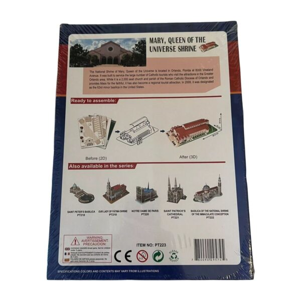 3D Puzzle CubicFun MARY QUEEN OF THE UNIVERSE SHRINE Multicolour 54 Pieces - Image 4