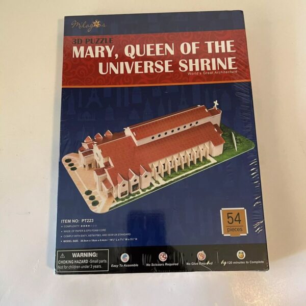 3D Puzzle CubicFun MARY QUEEN OF THE UNIVERSE SHRINE Multicolour 54 Pieces - Image 2
