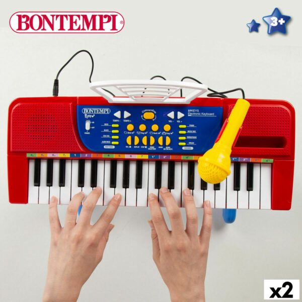 37-Key Keyboard Bontempi 43 x 56 x 23 cm (2 Units) - Image 4
